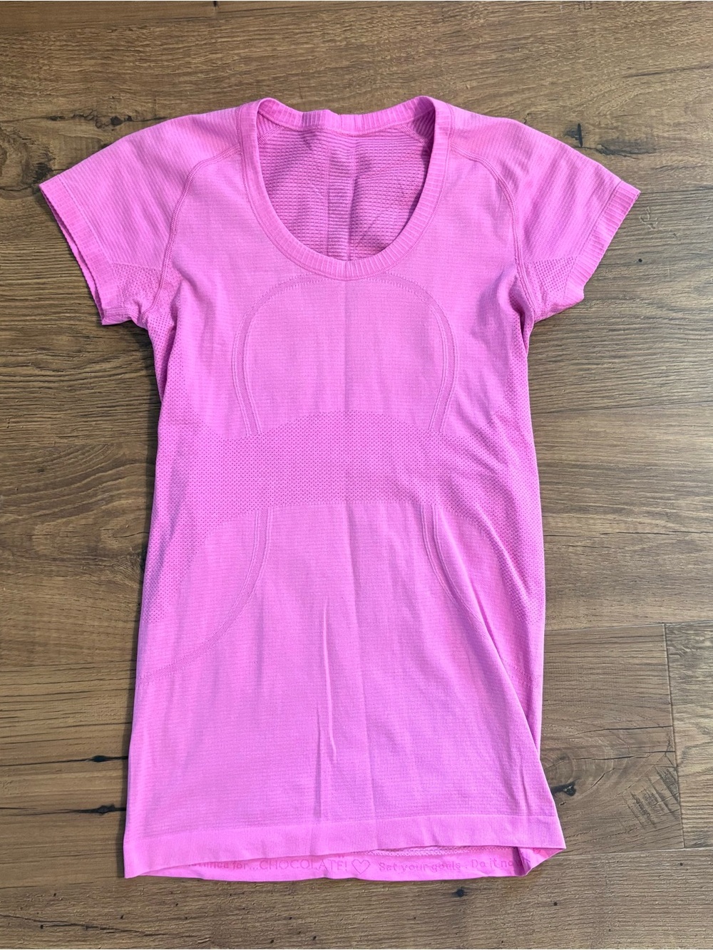 Lululemon Swiftly Tech Short Sleeve Scoop in Heathered Neon Pink
